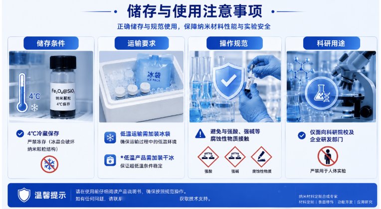 二氧化硅包覆四氧化三铁纳米颗粒（Fe₃O₄@SiO₂）——粒径可控、表面可修饰，支持定制