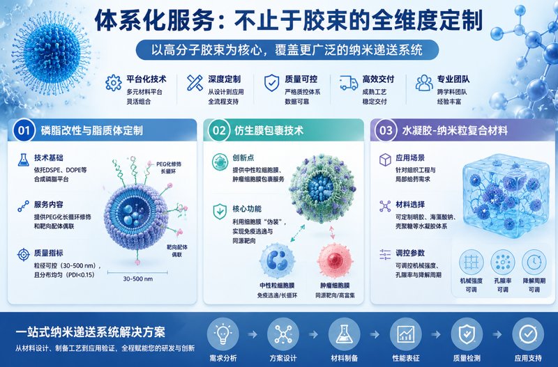高分子胶束载药系统定制解决方案(面向靶向递送)——Sur-Release生物技术服务