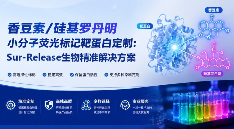 小分子荧光标记靶蛋白定制(香豆素/硅基罗丹明)|Sur-Release生物技术服务