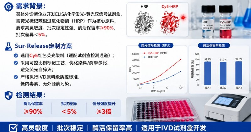 小分子荧光标记靶蛋白定制(香豆素/硅基罗丹明)|Sur-Release生物技术服务