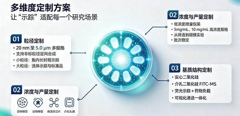 FITC荧光标记SiO₂纳米颗粒定制|破解纳米材料“看不见”的研究难题