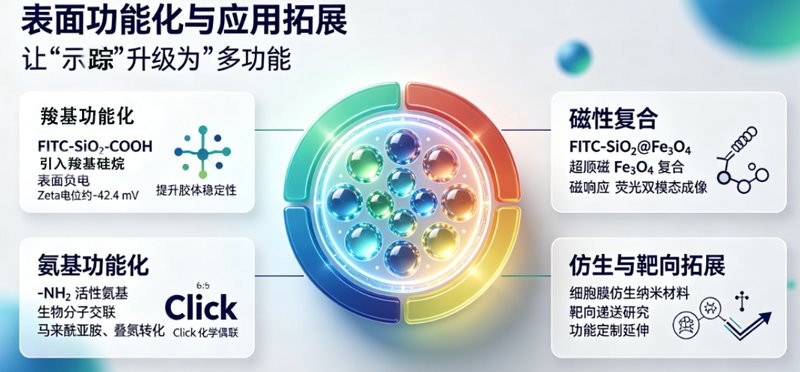 FITC荧光标记SiO₂纳米颗粒定制|破解纳米材料“看不见”的研究难题