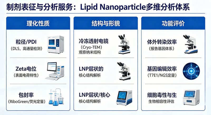 基因编辑 LNP 载体 CDMO服务:CRISPR递送系统开发解决方案---Sur-Release生物技术服务