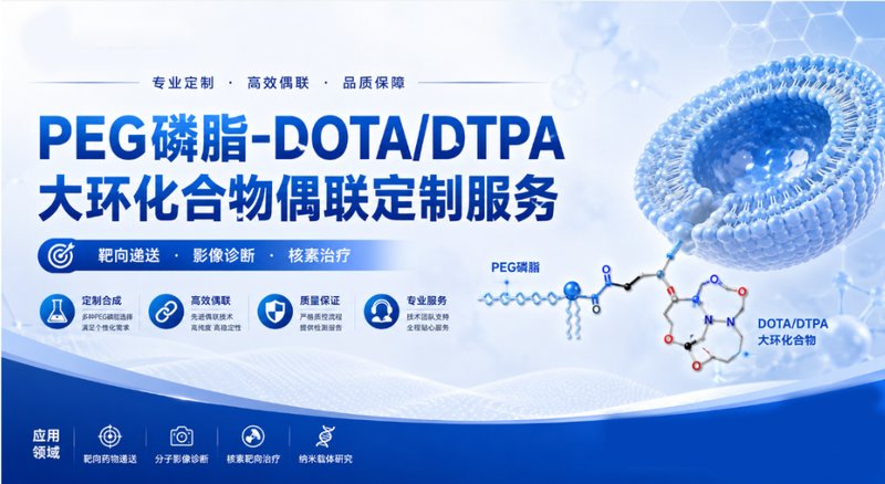 PEG磷脂-DOTA/DTPA大环化合物偶联定制服务 | Sur-Release生物技术服务