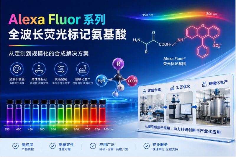 Alexa Fluor系列全波长荧光标记氨基酸：从定制到规模化的合成解决方案