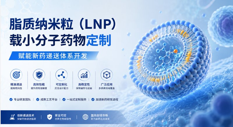 脂质纳米粒（LNP）负载小分子药物定制，赋能新药递送体系开发