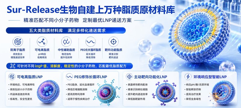 脂质纳米粒（LNP）负载小分子药物定制，赋能新药递送体系开发