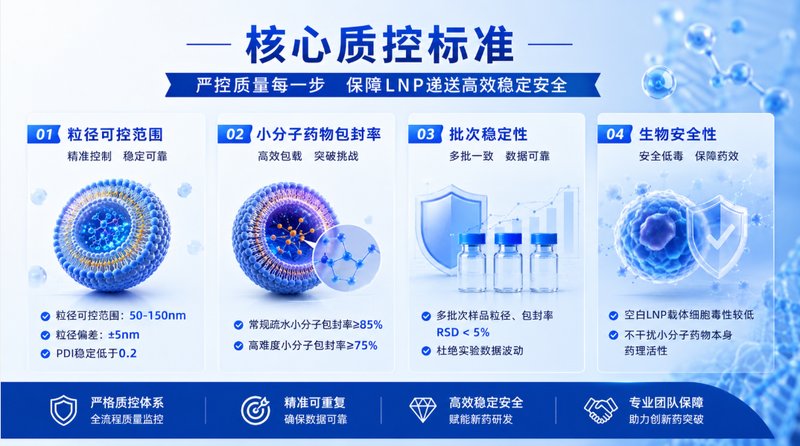 脂质纳米粒（LNP）负载小分子药物定制，赋能新药递送体系开发
