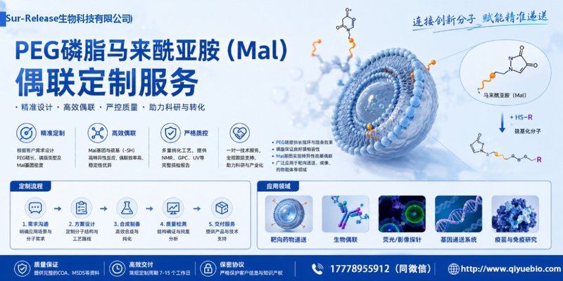 马来酰亚胺PEG磷脂偶联定制|分子量/磷脂骨架按需定制
