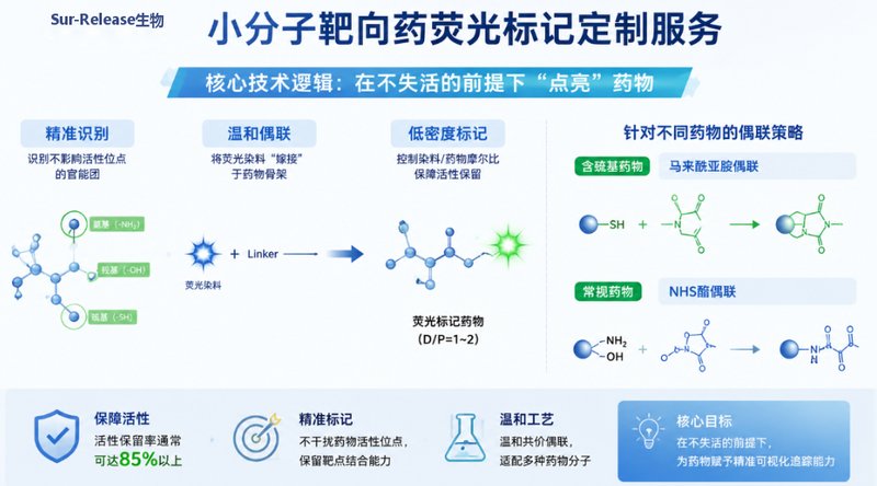 小分子靶向药的荧光标记定制服务:助力药物研究精准可视化