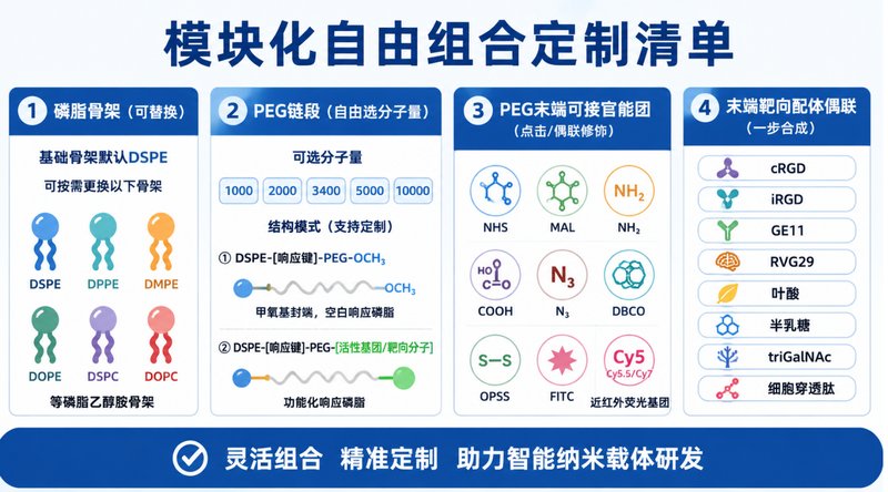 响应型DSPE-PEG脂质材料定制|支持pH/ROS/酶触发精准递送设计