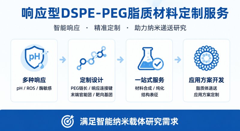 响应型DSPE-PEG脂质材料定制|支持pH/ROS/酶触发精准递送设计