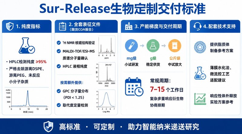 响应型DSPE-PEG脂质材料定制|支持pH/ROS/酶触发精准递送设计
